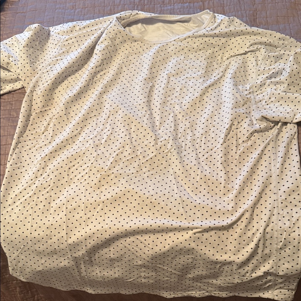 Men's White Polka Dot Shirt